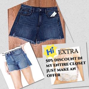 Joe's Denim blue wash High Rise Shorts 29 NWT